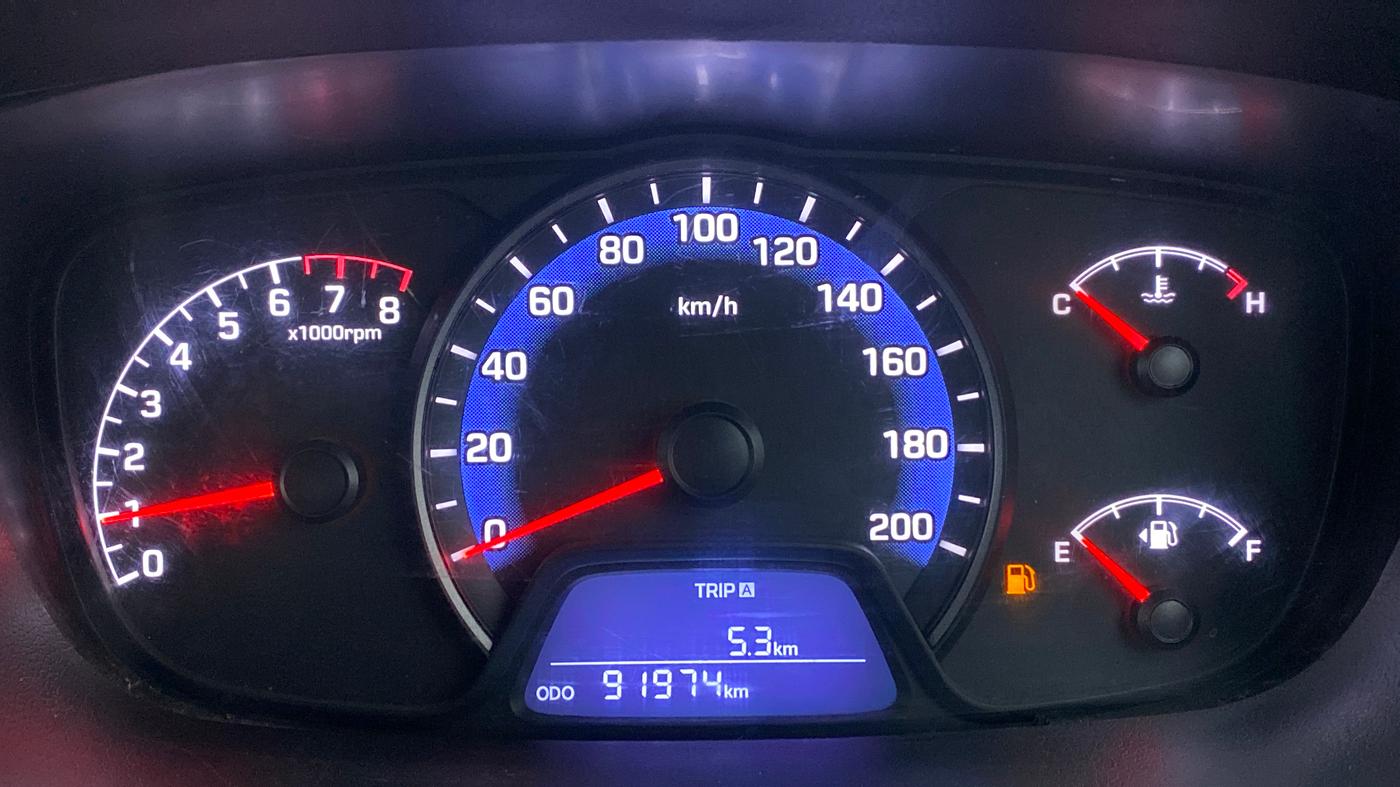 2016 Hyundai Xcent S 1.2, Petrol, Manual, 92,098 km, Odometer Image