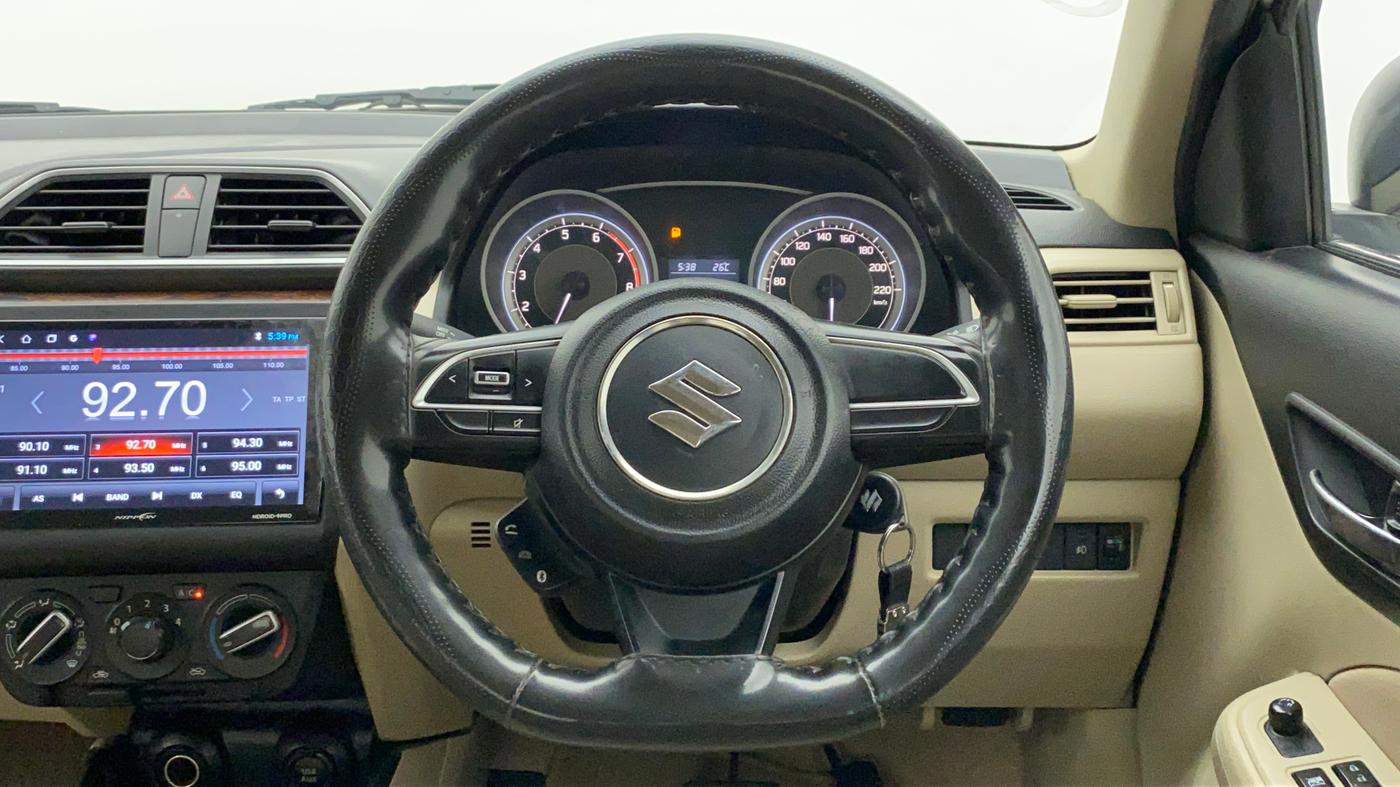 2018 Maruti Dzire VXI AMT, Petrol, Automatic, 45,794 km, Steering Wheel Close Up