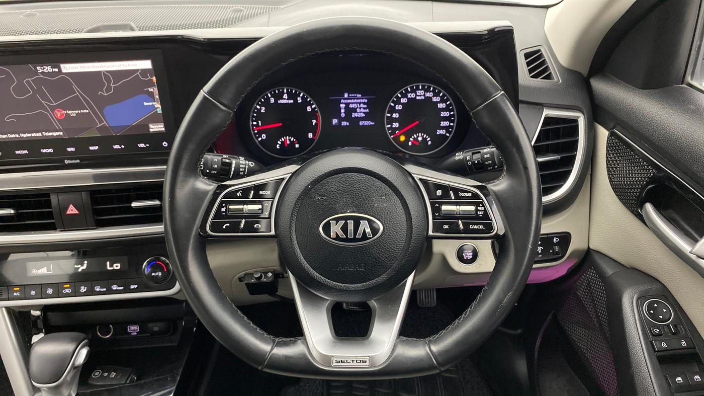 2020 KIA SELTOS HTX 1.5 CVT PETROL, Petrol, Automatic, 67,320 km, Steering Wheel Close Up