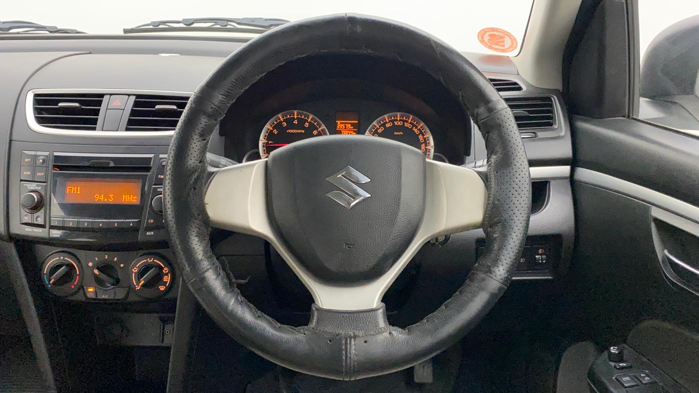 2014 Maruti Swift VXI, Petrol, Manual, 79,844 km, Steering Wheel Close Up