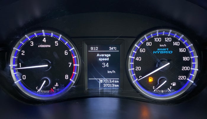 2021 Maruti S Cross ZETA SHVS PETROL, Petrol, Manual, 37,034 km, Odometer Image