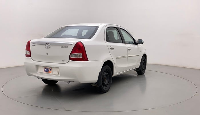 2012 Toyota Etios G, Petrol, Manual, 65,175 km, Right Back Diagonal