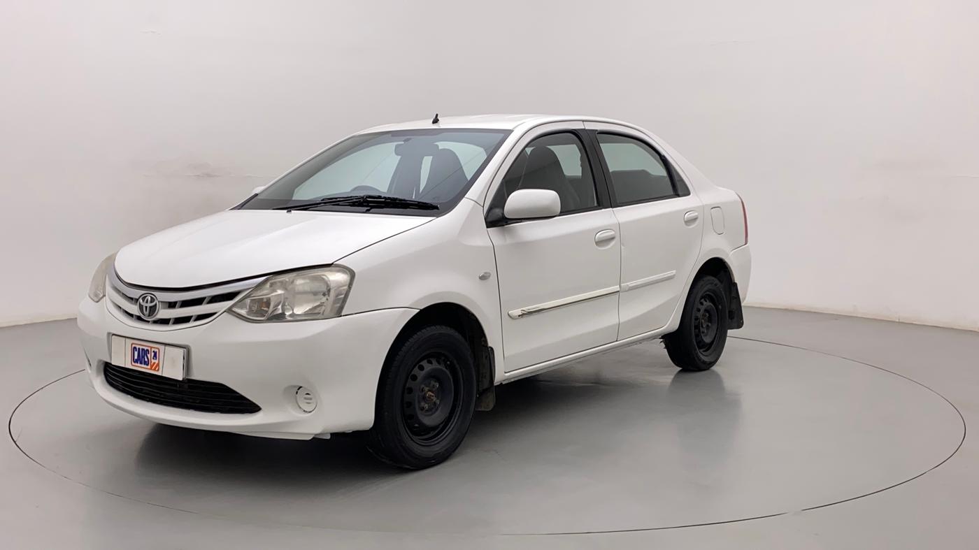 2012 Toyota Etios G, Petrol, Manual, 65,175 km, Left Front Diagonal