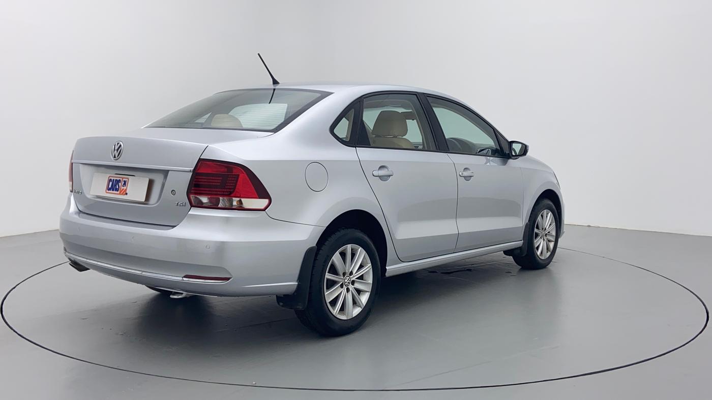 2016 Volkswagen Vento HIGHLINE 1.2 TSI AT, Petrol, Automatic, 68,459 km, Right Back Diagonal (45- Degree) View