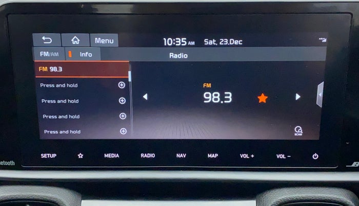 2023 KIA SONET GTX PLUS 1.0 DCT, Petrol, Automatic, 15,877 km, Infotainment System