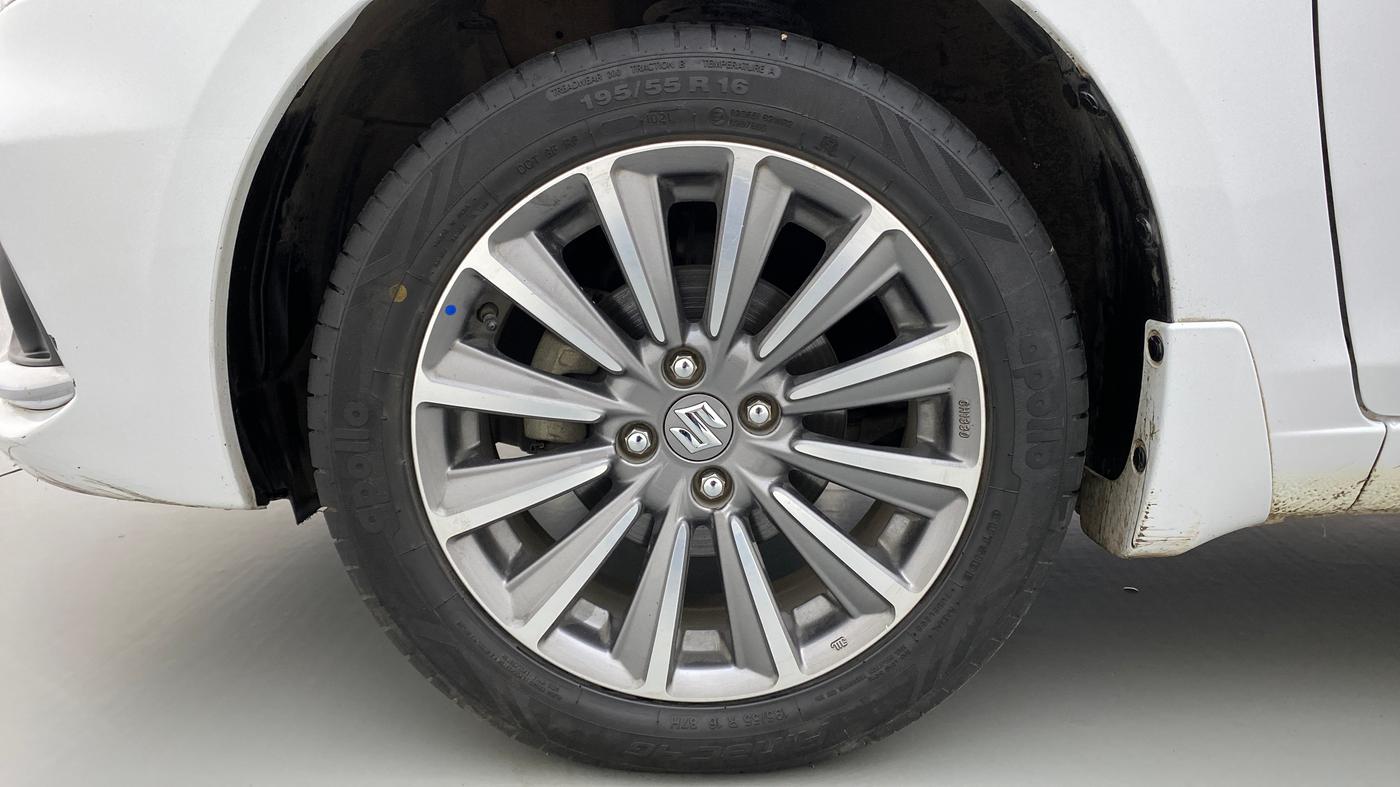 2021 Maruti Ciaz ALPHA 1.5 AT SHVS, Petrol, Automatic, 23,097 km, Left Front Wheel