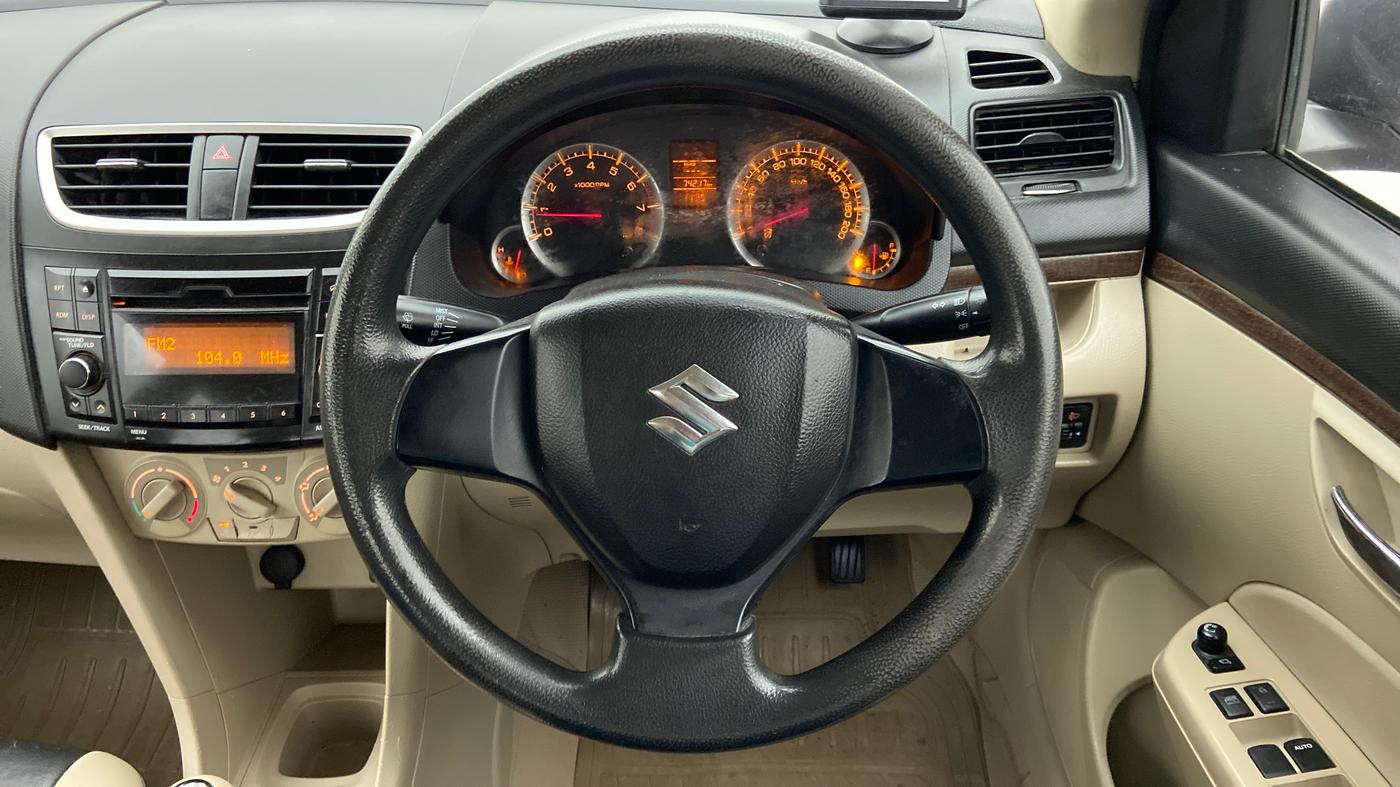 2015 Maruti Swift Dzire VXI, Petrol, Manual, 74,217 km, Steering Wheel Close Up