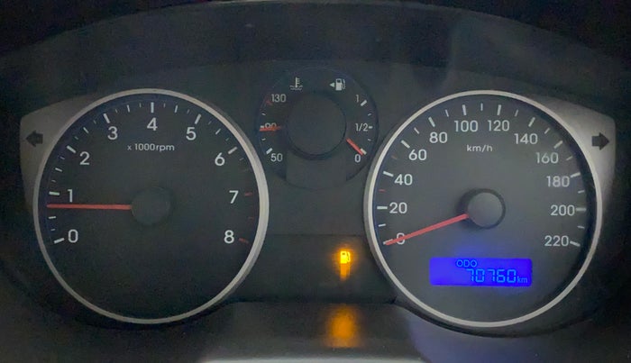 2012 Hyundai i20 MAGNA (O) 1.2, Petrol, Manual, 70,759 km, Odometer Image