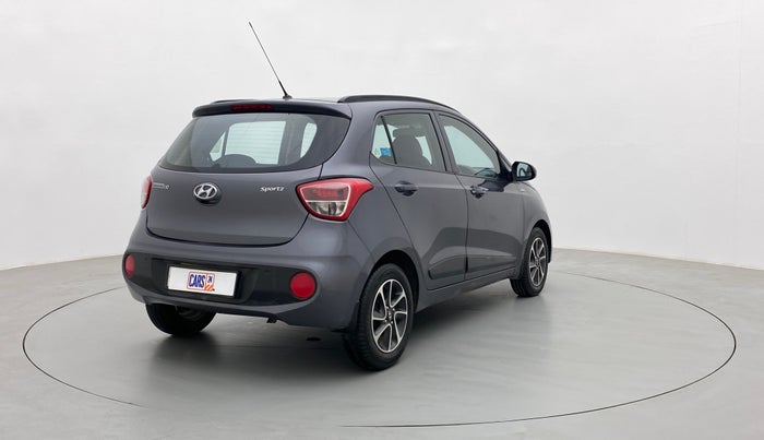 2018 Hyundai Grand i10 SPORTZ AT 1.2 KAPPA VTVT, Petrol, Automatic, 24,548 km, Right Back Diagonal