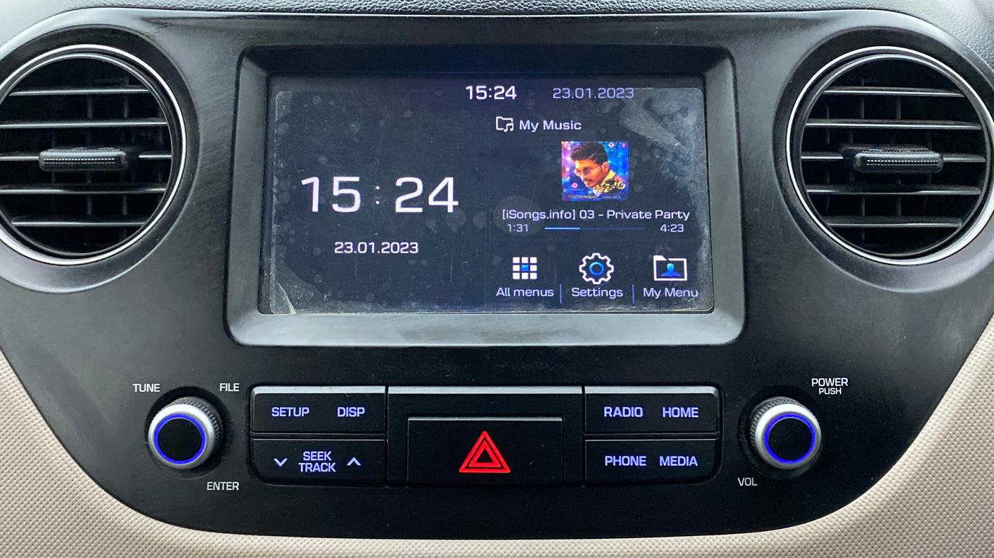 2018 Hyundai Grand i10 SPORTZ AT 1.2 KAPPA VTVT, Petrol, Automatic, 24,548 km, Infotainment System