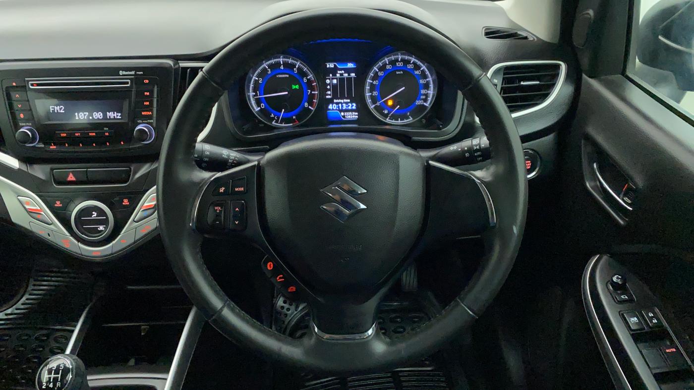 2017 Maruti Baleno ZETA PETROL 1.2, Petrol, Manual, 12,624 km, Steering Wheel Close Up