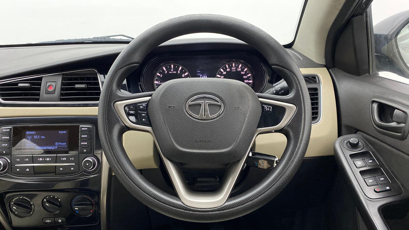 2014 Tata Zest XMS RT, Petrol, Manual, 74,916 km, Steering Wheel Close Up