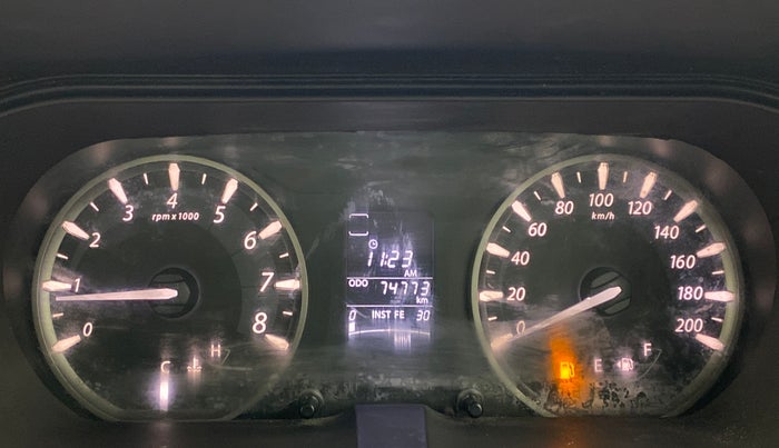 2014 Tata Zest XMS RT, Petrol, Manual, 74,916 km, Odometer Image