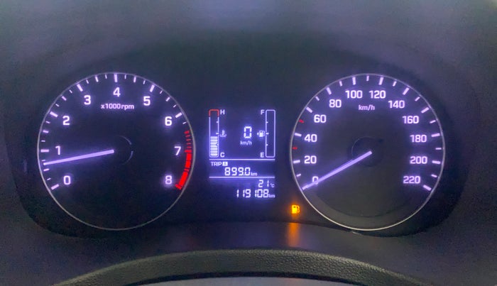 2017 Hyundai Creta SX PLUS 1.6 PETROL, Petrol, Manual, 1,19,062 km, Odometer Image