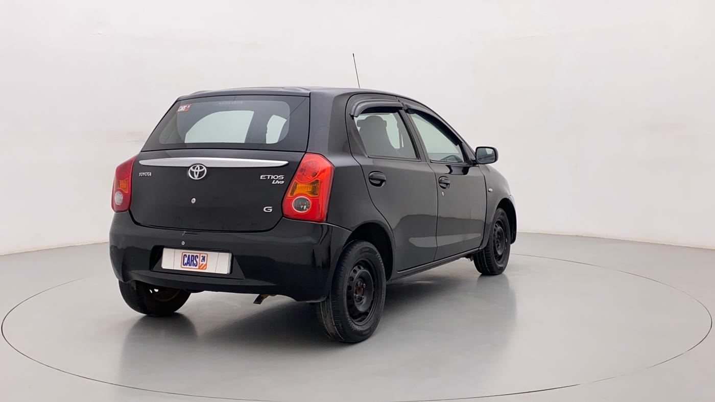 2012 Toyota Etios Liva G, Petrol, Manual, 1,27,764 km, Right Back Diagonal