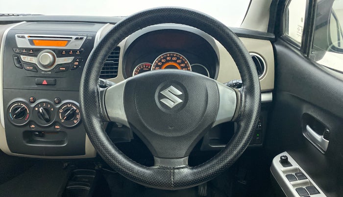 2013 Maruti Wagon R 1.0 VXI, Petrol, Manual, 76,369 km, Steering Wheel Close Up
