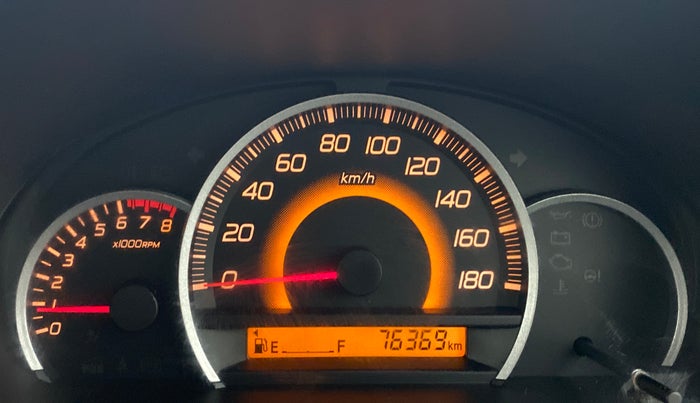 2013 Maruti Wagon R 1.0 VXI, Petrol, Manual, 76,369 km, Odometer Image