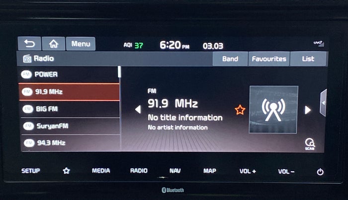 2019 KIA SELTOS HTX 1.5 PETROL MT, Petrol, Manual, 55,260 km, Infotainment System