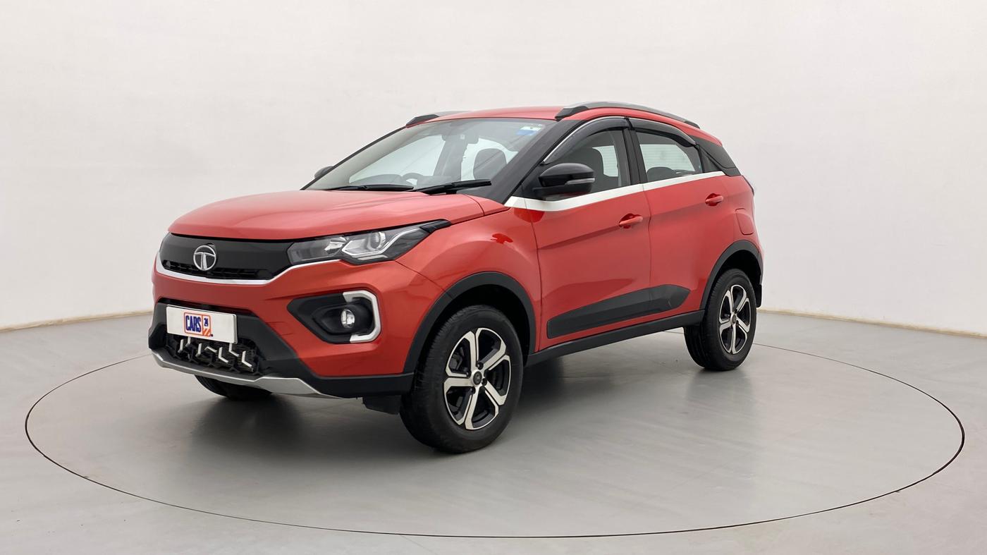 2021 Tata NEXON XZA PLUS PETROL, Petrol, Automatic, 10,453 km, Left Front Diagonal