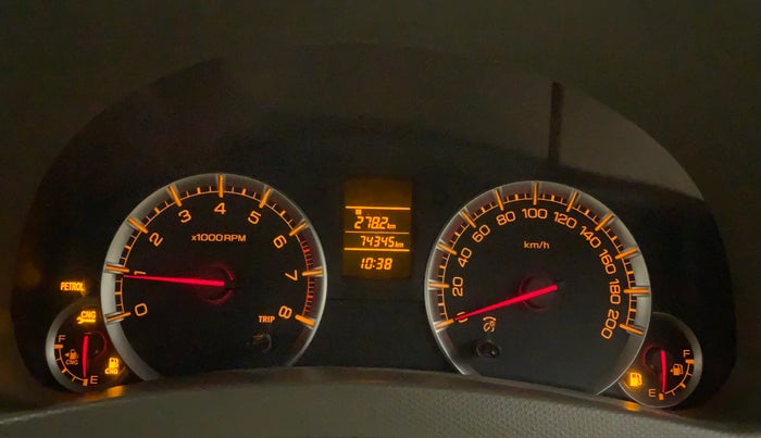2013 Maruti Ertiga VXI CNG, CNG, Manual, 74,344 km, Odometer Image