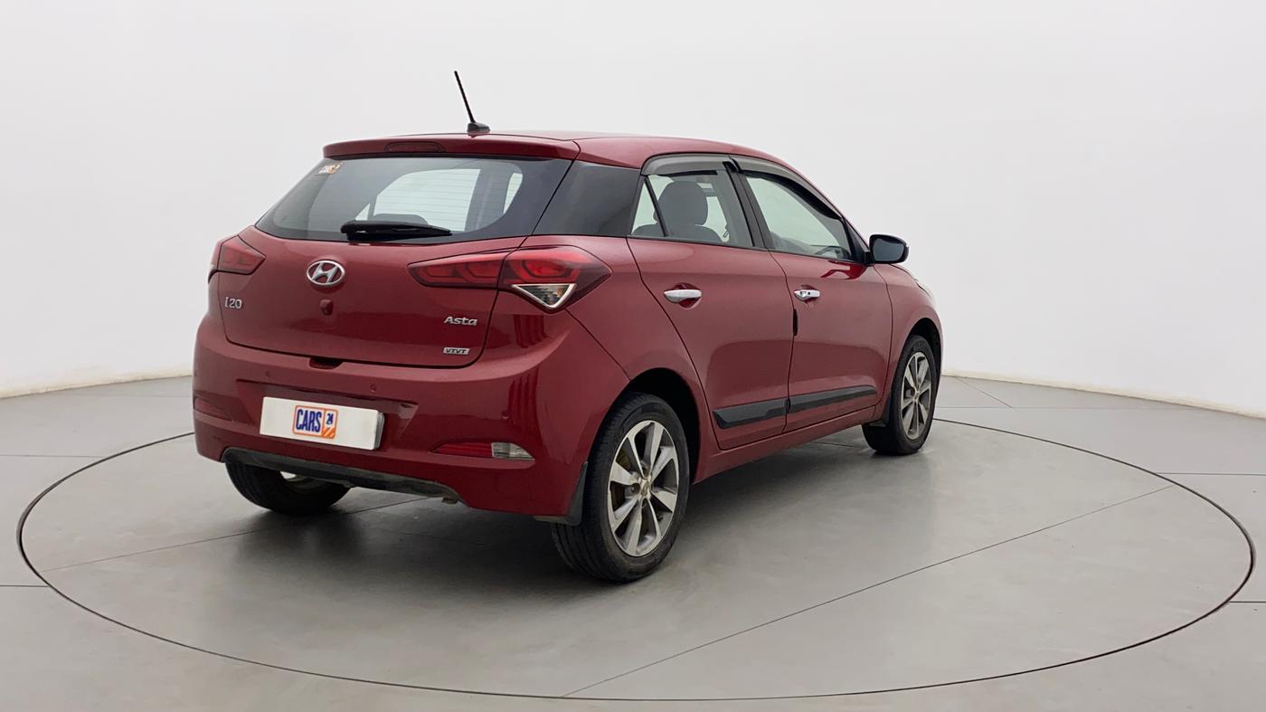 2016 Hyundai Elite i20 ASTA 1.2 (O), Petrol, Manual, 1,15,665 km, Right Back Diagonal