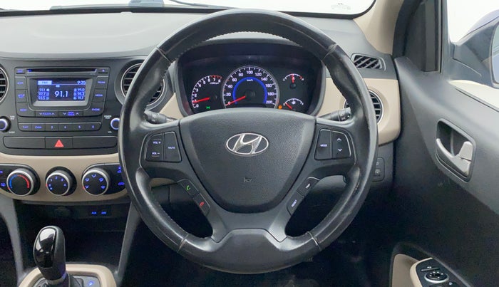 2015 Hyundai Grand i10 ASTA AT 1.2 KAPPA VTVT, Petrol, Automatic, 39,693 km, Steering Wheel Close Up