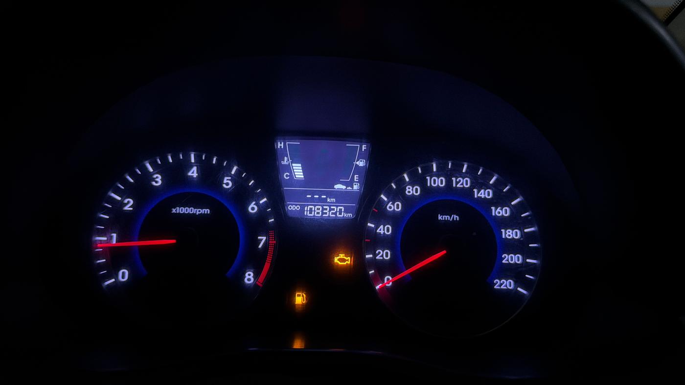 2016 Hyundai Verna 1.6 VTVT SX, Petrol, Manual, 1,08,309 km, Odometer Image