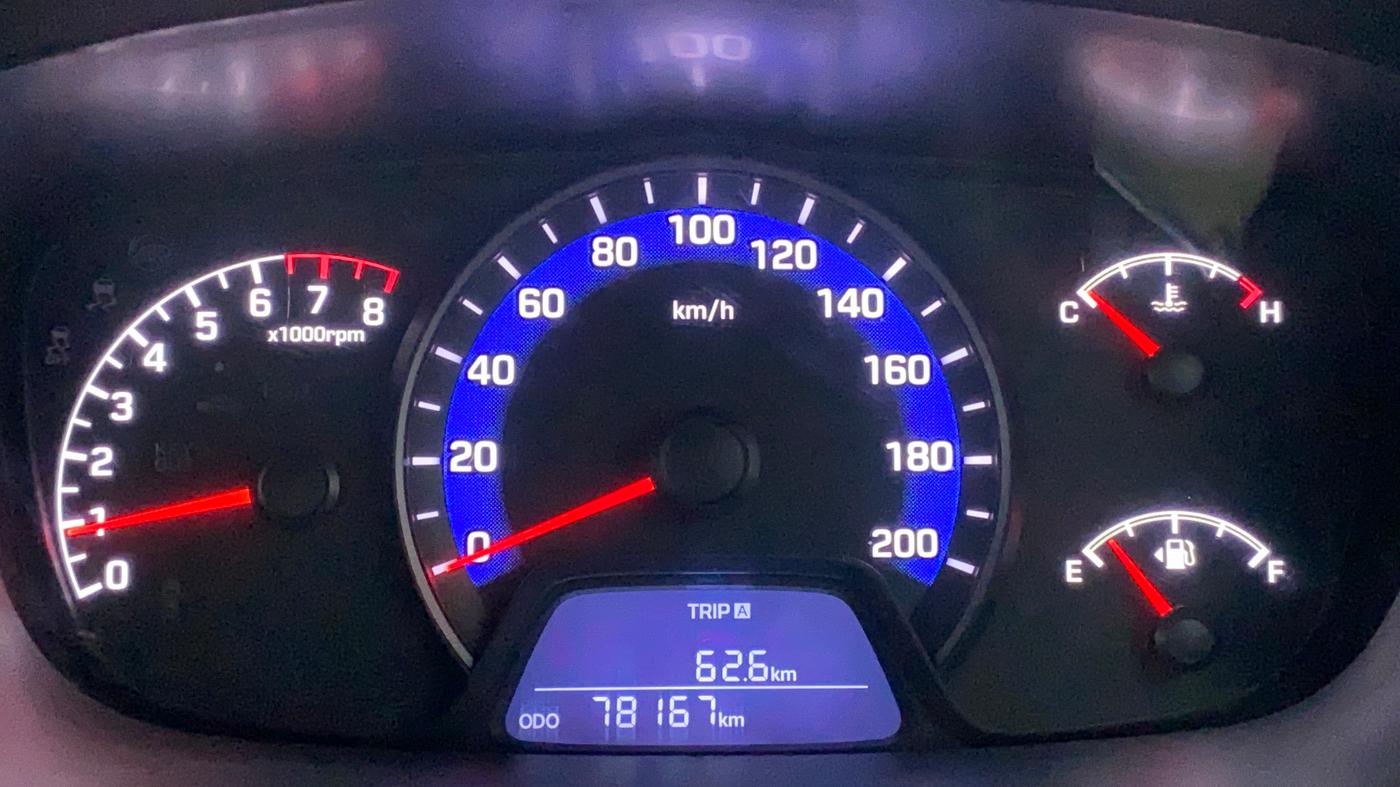 2018 Hyundai Xcent S 1.2, CNG, Manual, 78,166 km, Odometer Image