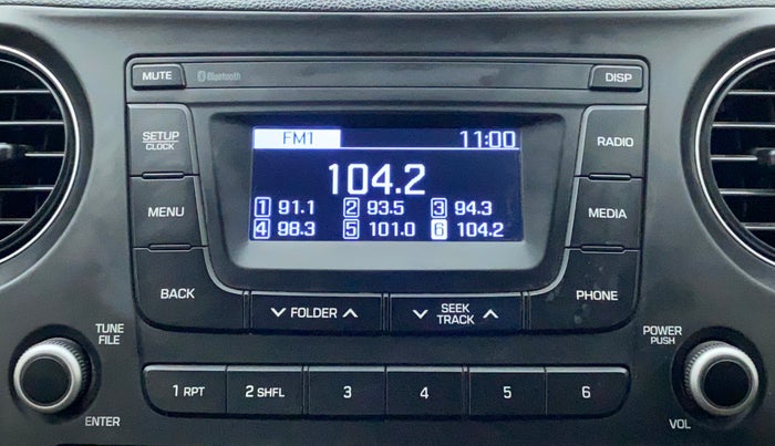 2018 Hyundai Xcent S 1.2, CNG, Manual, 78,166 km, Infotainment System