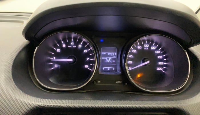 2019 Tata Tiago XZ PETROL, Petrol, Manual, 74,318 km, Odometer Image