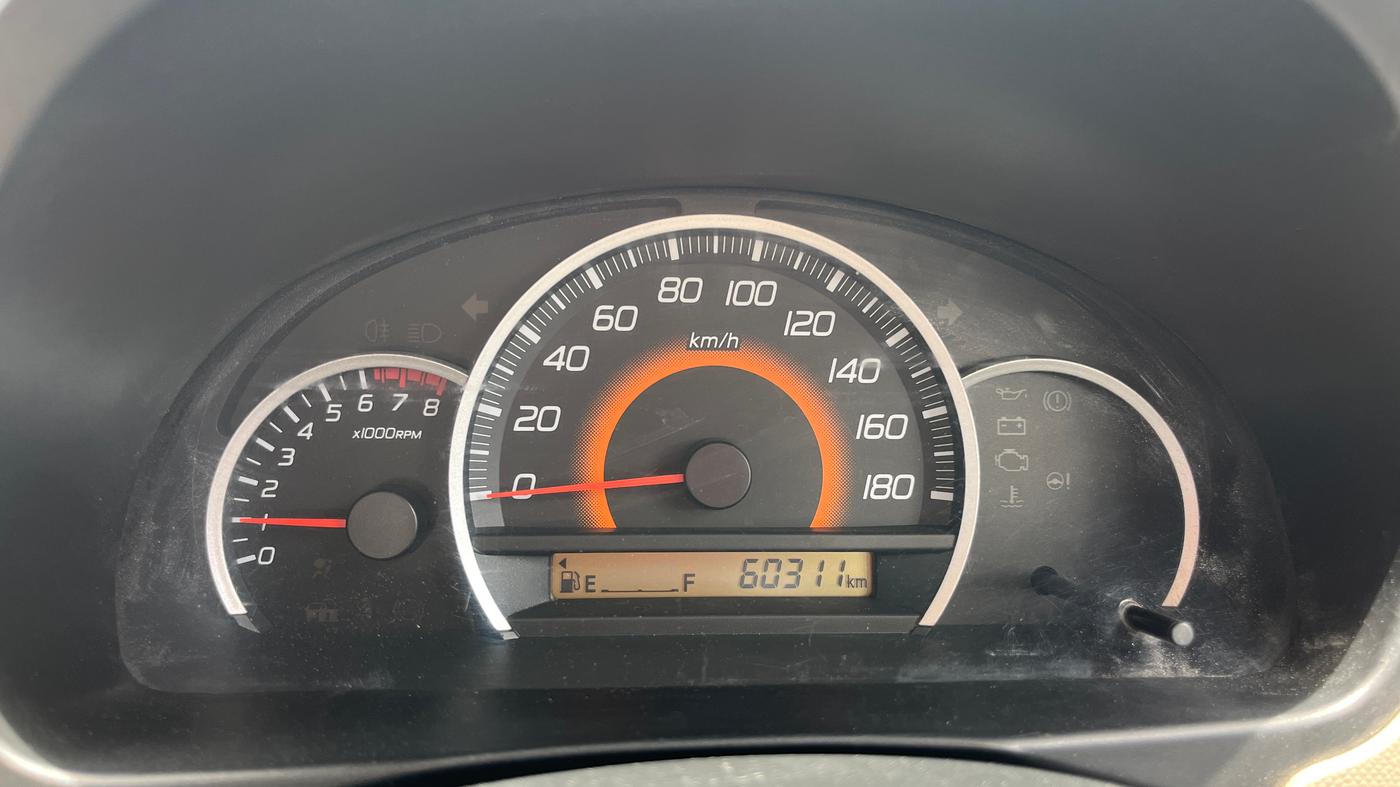 2013 Maruti Wagon R 1.0 VXI, Petrol, Manual, 60,308 km, Odometer Image