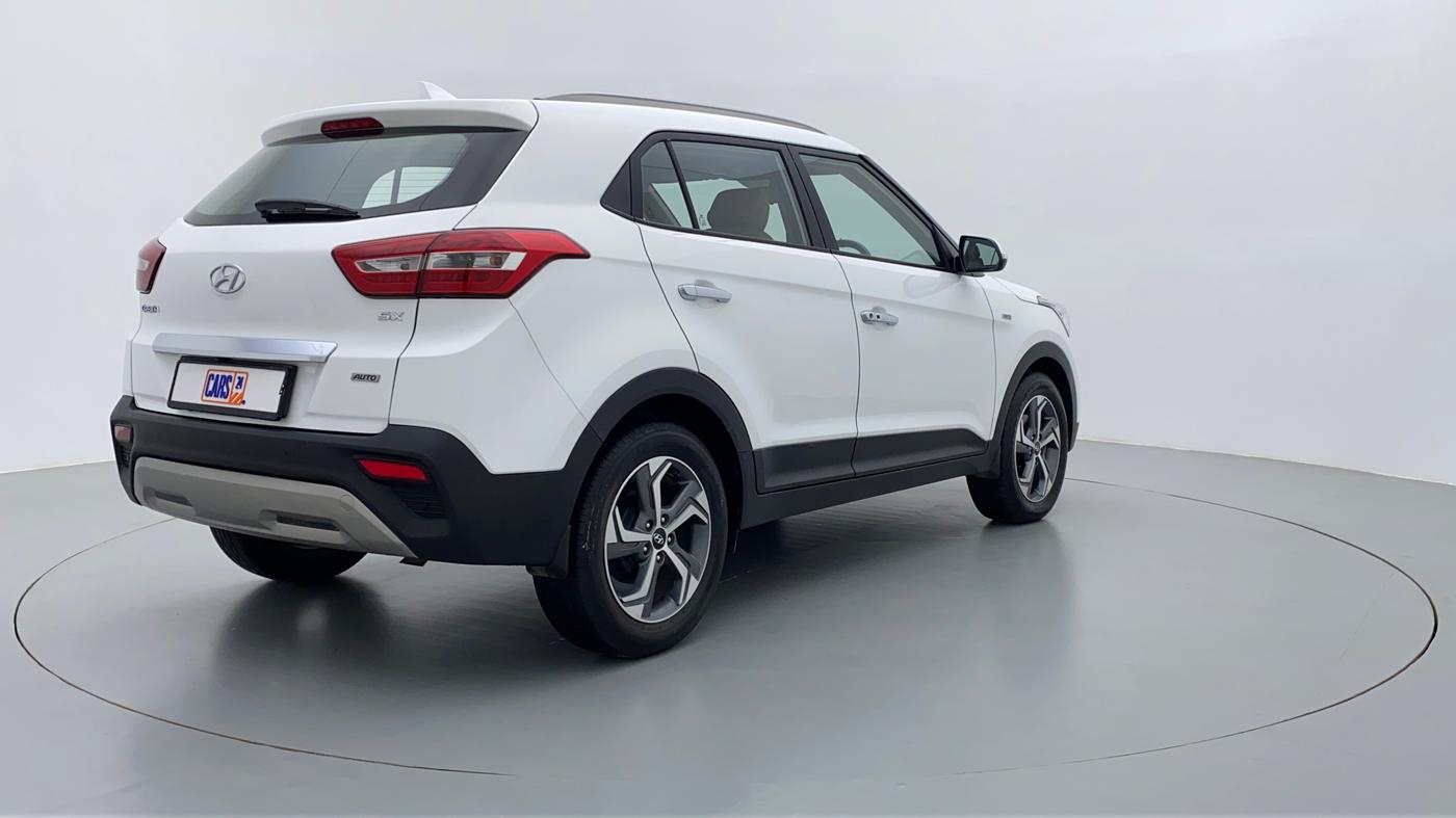 2019 Hyundai Creta 1.6 SX AT CRDI, Diesel, Automatic, 12,012 km, Right Back Diagonal (45- Degree) View