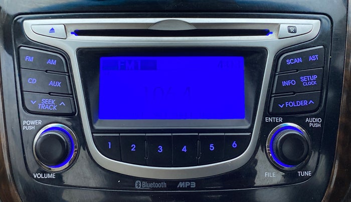 2014 Hyundai Verna FLUIDIC 1.6 CRDI SX, Diesel, Manual, 58,362 km, Infotainment System