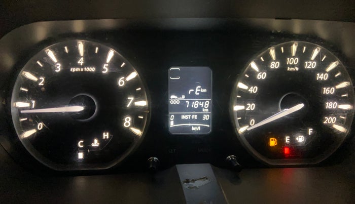 2015 Tata Zest XT PETROL, Petrol, Manual, 71,828 km, Odometer Image