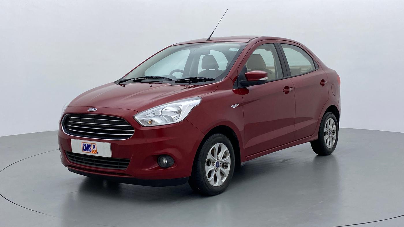 2015 Ford Figo Aspire 1.2 TITANIUM PETROL, Petrol, Manual, 23,639 km, Left Front Diagonal (45- Degree) View