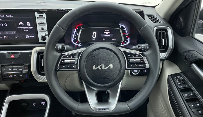 2022 KIA SONET HTX 1.5D MT AE , Diesel, Manual, 2,755 km, Steering Wheel Close Up