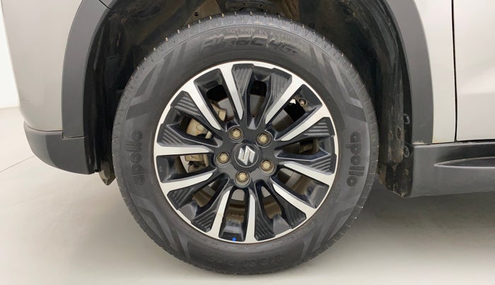 2022 Maruti BREZZA ZXI + AT SMART HYBRID, Petrol, Automatic, 31,047 km, Left Front Wheel