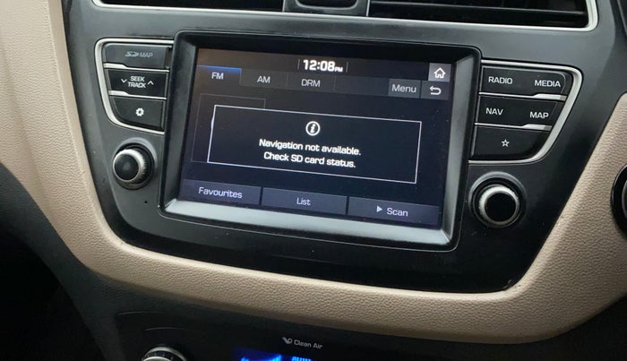 2018 Hyundai Elite i20 ASTA 1.2 (O), Petrol, Manual, 55,101 km, Infotainment system - GPS Card not working/missing