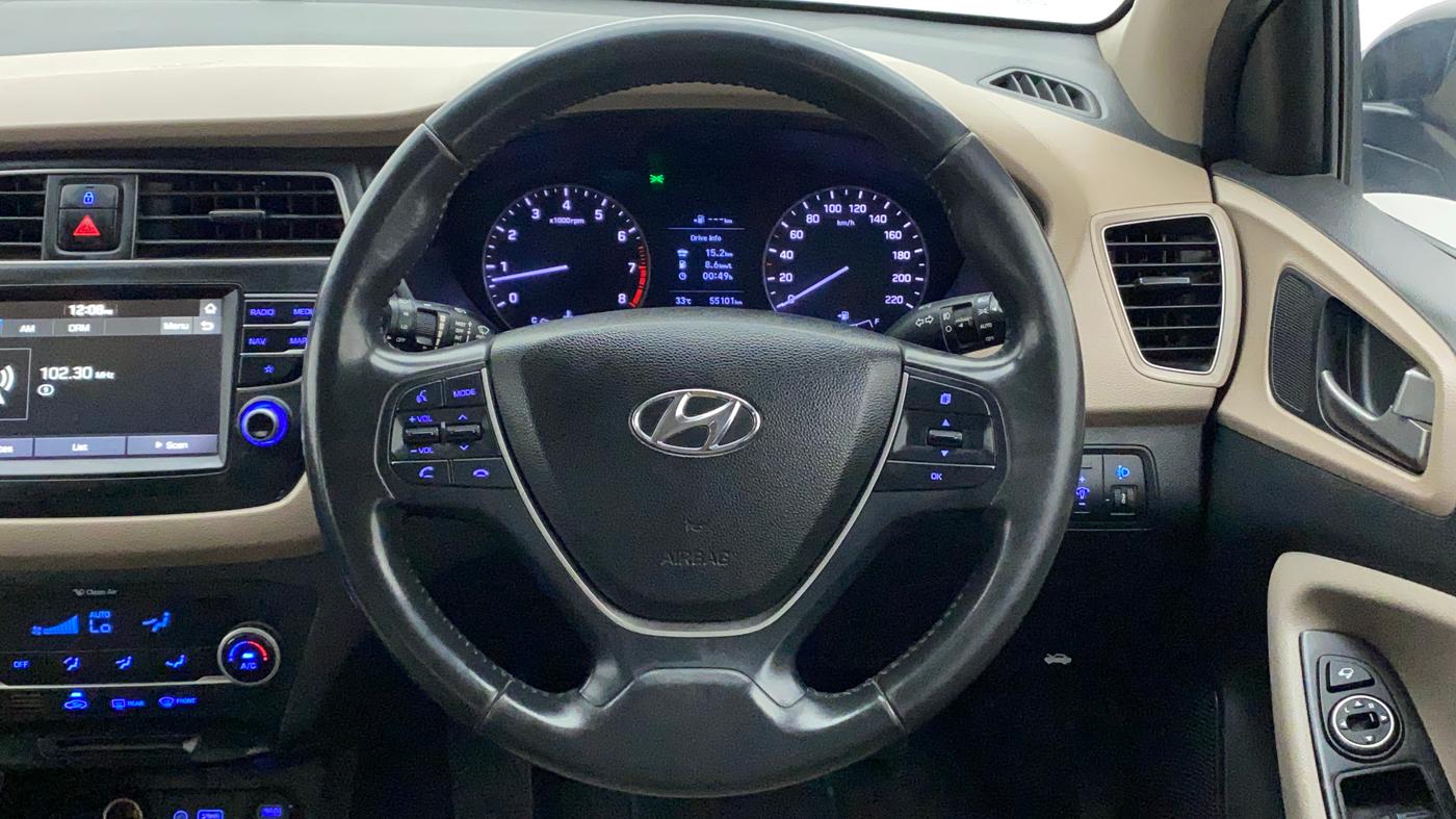 2018 Hyundai Elite i20 ASTA 1.2 (O), Petrol, Manual, 55,101 km, Steering Wheel Close Up