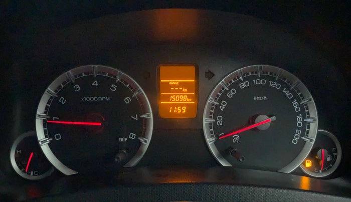 2013 Maruti Swift VXI, Petrol, Manual, 15,032 km, Odometer Image