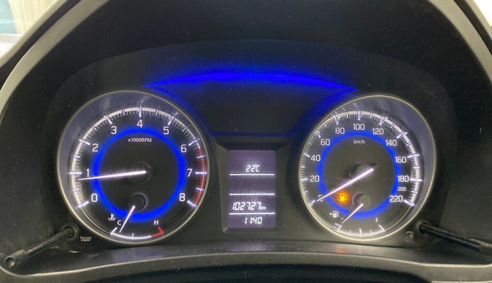 2017 Maruti Baleno DELTA PETROL 1.2, Petrol, Manual, 1,02,714 km, Odometer Image