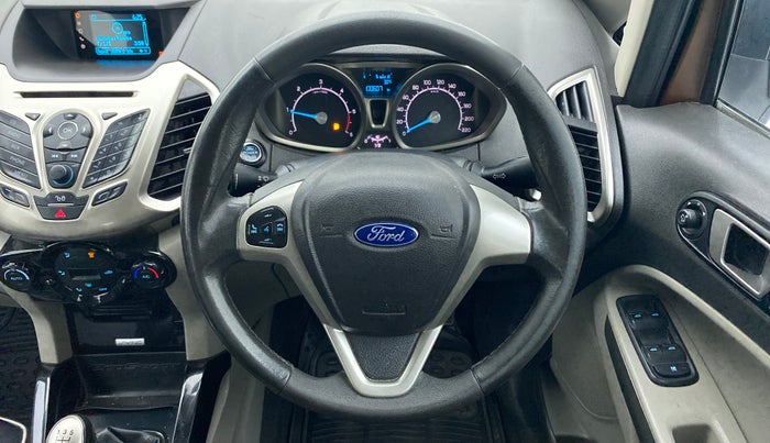 2016 Ford Ecosport TITANIUM 1.5L DIESEL, Diesel, Manual, 1,01,273 km, Steering Wheel Close Up