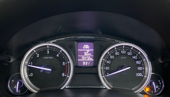 2015 Maruti Ciaz ZDI+, Diesel, Manual, 75,471 km, Odometer Image