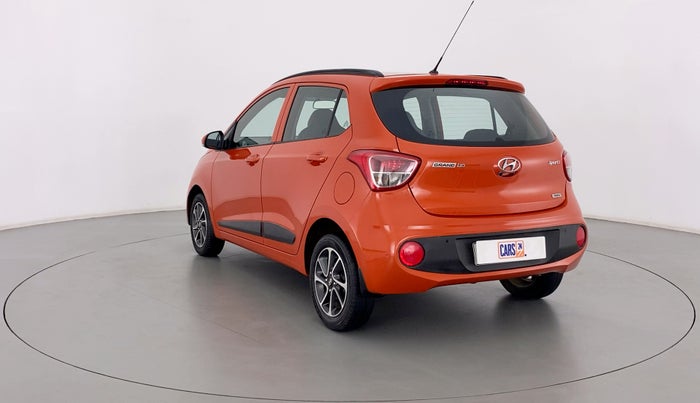 2017 Hyundai Grand i10 SPORTZ (O) 1.2 AT VTVT, Petrol, Automatic, 50,825 km, Left Back Diagonal