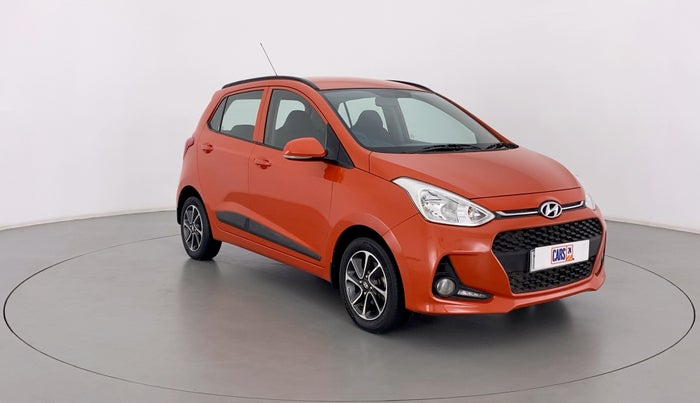2017 Hyundai Grand i10 SPORTZ (O) 1.2 AT VTVT, Petrol, Automatic, 50,825 km, Right Front Diagonal