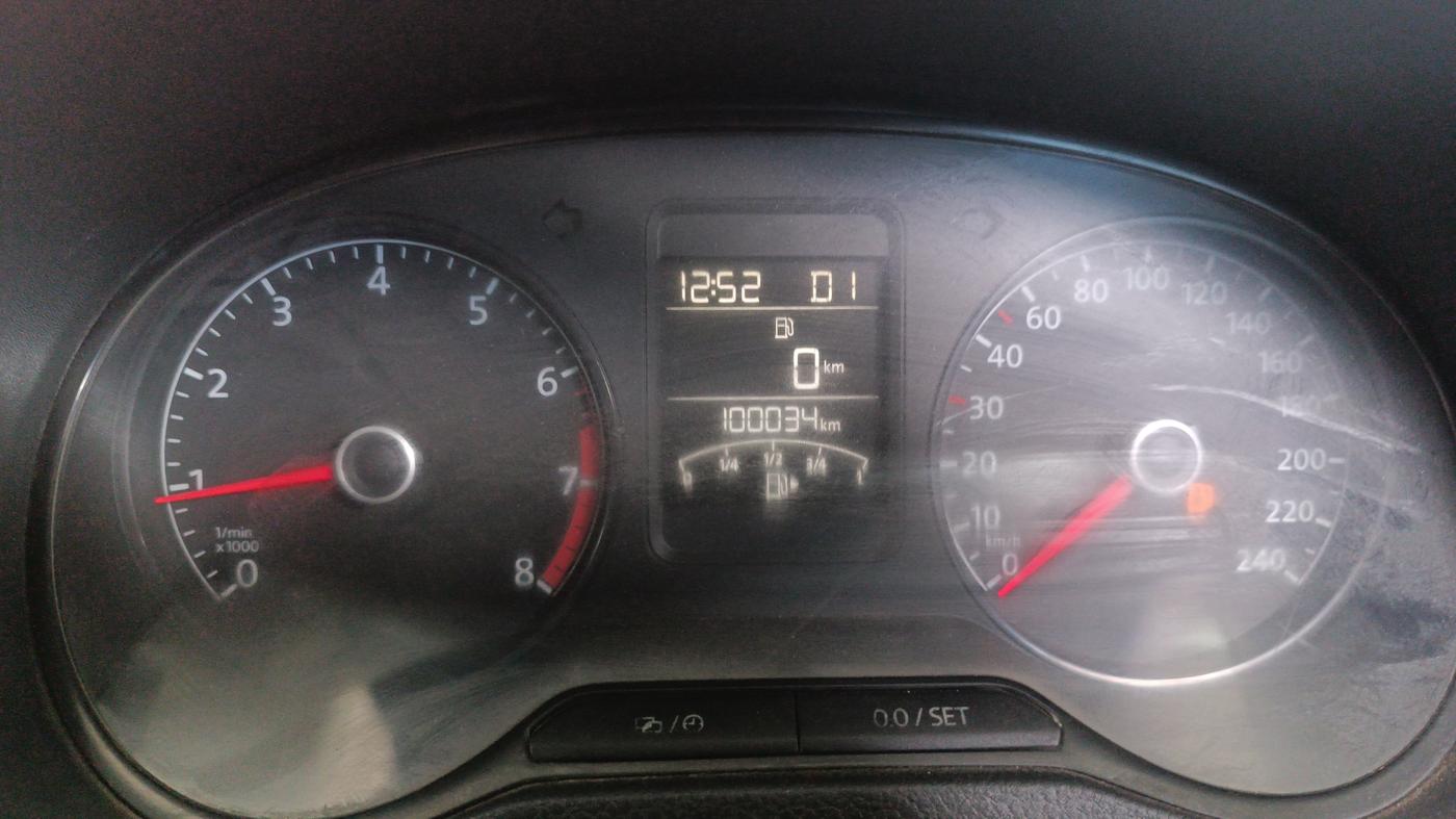2015 Volkswagen Polo GT TSI AT, Petrol, Automatic, 1,00,034 km, Odometer Image