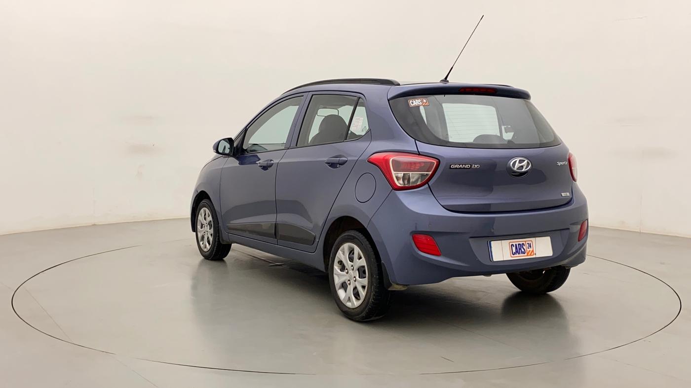 2015 Hyundai Grand i10 SPORTZ 1.2 KAPPA VTVT, Petrol, Manual, 29,588 km, Left Back Diagonal
