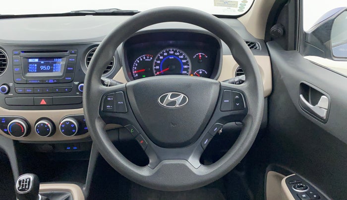 2015 Hyundai Grand i10 SPORTZ 1.2 KAPPA VTVT, Petrol, Manual, 29,588 km, Steering Wheel Close Up