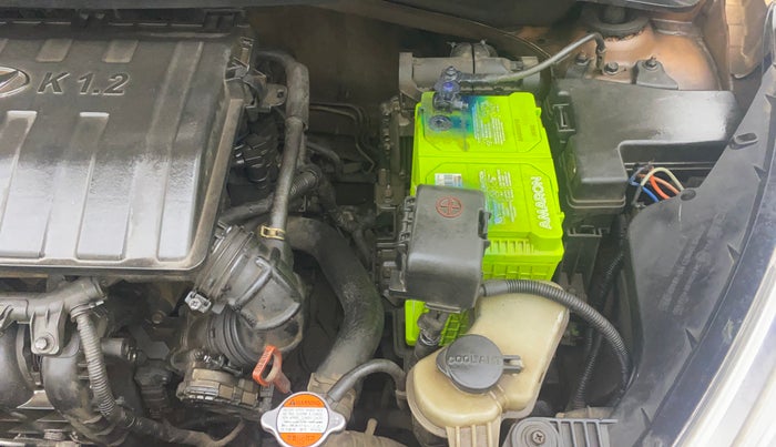 2015 Hyundai Grand i10 ASTA AT 1.2 KAPPA VTVT, Petrol, Automatic, 77,552 km, Engine View - Left