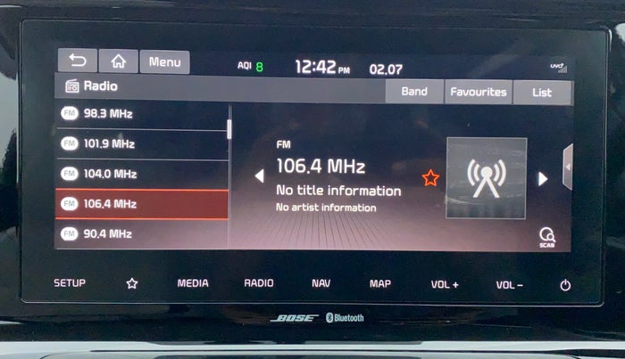 2019 KIA SELTOS GTX 1.4 GDI AT PETROL, Petrol, Automatic, 32,919 km, Infotainment System